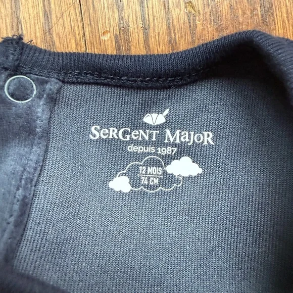 NEW Sergent Major Velour Footie 12 Months - Picture 9 of 9